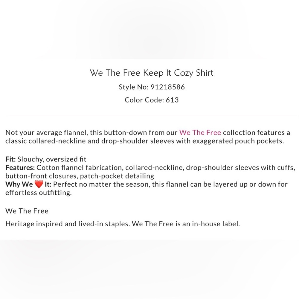 NWT Free People S We the Free Keep it Cozy Shirt in Berry Combo New $168 retail - Picture 4 of 8